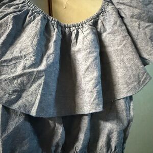 Krush Blue Off-Shoulder Blouse